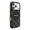 Karl Lagerfeld для iPhone 17 Pro чехол PU Full Wrapped Monogram Metal camera Hard Black (MagSafe)