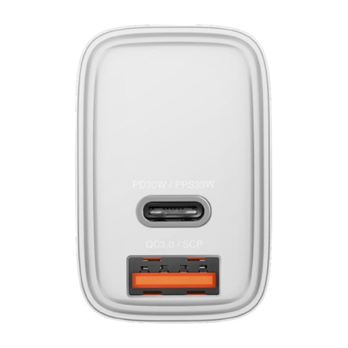 Сетевое зарядное EnergEA Ampcharge PS33, USB-C PD 30W + USB-A 22.5W | PPS 33W