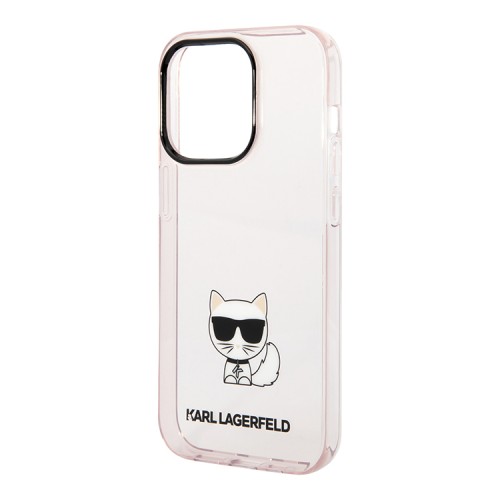 Чехол Lagerfeld Choupette body TPU Hard для iPhone 14 Pro, розовый