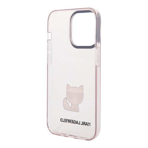 Чехол Lagerfeld Choupette body TPU Hard для iPhone 14 Pro, розовый