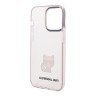 Чехол Lagerfeld Choupette body TPU Hard для iPhone 14 Pro, розовый