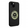 Чехол Lagerfeld Liquid silicone Round RSG logo для iPhone 14 Plus, черный