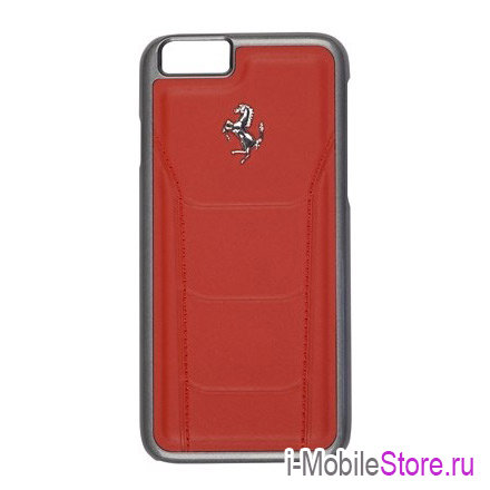 Кожаный чехол Ferrari 488 Hard для iPhone 6/6s, красный