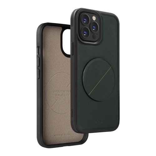 Чехол подставка Uniq NOVO with magnetic grip для iPhone 14 Pro, зеленый