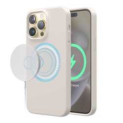 Чехол Elago MagSafe Soft Silicone для iPhone 14 Pro, бежевый