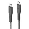 EnergEA Кабель FLOW USB-C to USB-C PD240W 5A Nanoweave Magnetic tie Black (1.5 метра)