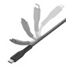 EnergEA Кабель FLOW USB-C to USB-C PD240W 5A Nanoweave Magnetic tie Black (1.5 метра)