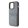 Karl Lagerfeld для iPhone 15 Pro Max чехол Cardslot PU Saffiano RSG 3D rubber logo Hard Grey