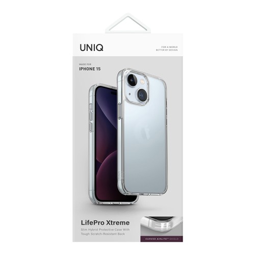 Uniq для iPhone 15 чехол Lifepro Xtreme Clear