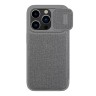 Nillkin для iPhone 15 Pro Max чехол QIN Pro (Cloth) Booktype Classical Grey