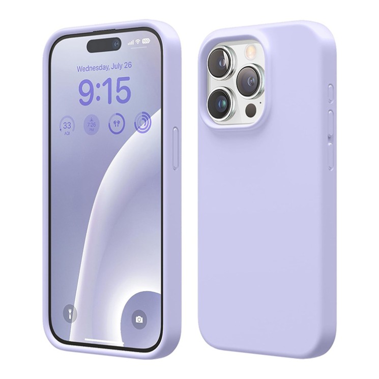 Elago для iPhone 15 Pro Max чехол Soft silicone (Liquid) Purple