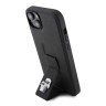 Karl Lagerfeld для iPhone 15 Plus чехол GripStand PU Saffiano NFT Karl Ikonik metal Hard Black