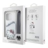 Hello Kitty для iPhone 15 Pro чехол Crossbody PC/TPU Dreaming Kitty + PU Strass strap Hard White