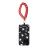 Hello Kitty для iPhone 15 Pro Max чехол PU Saffiano Heads and Bows + Hand strap Hard Black/Red