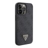 Guess для iPhone 15 Pro чехол Crossbody PU 4G Triangle Diamond logo Hard + Universal Strap Black