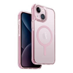 Uniq для iPhone 15 Plus чехол Combat AF Baby Pink (MagSafe)