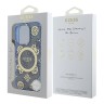 Guess для iPhone 16 Pro Max чехол PC/TPU 4G Peony Blue (MagSafe)