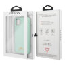Чехол Guess Silicone collection Vintage logo для iPhone 11 Pro, Mint Green