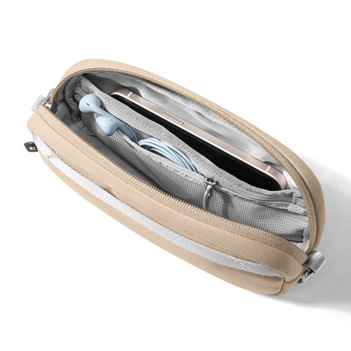 Tomtoc Travel сумка для аксессуаров Light-T12 Electronic Accessory Pouch S 1L Natural Sand