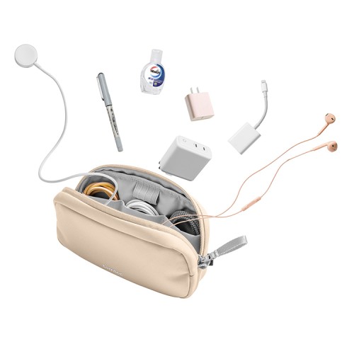 Tomtoc Travel сумка для аксессуаров Light-T12 Electronic Accessory Pouch S 1L Natural Sand