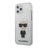 Чехол Karl Lagerfeld Ikonik Karl Hard для iPhone 12 | 12 Pro, прозрачный