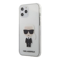 Чехол Karl Lagerfeld Ikonik Karl Hard для iPhone 12 | 12 Pro, прозрачный