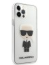 Чехол Karl Lagerfeld Ikonik Karl Hard для iPhone 12 | 12 Pro, прозрачный