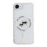 Karl Lagerfeld для iPhone 16e чехол PC/TPU NFT Karl & Choupette Heads White (MagSafe)
