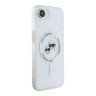 Karl Lagerfeld для iPhone 16e чехол PC/TPU NFT Karl & Choupette Heads White (MagSafe)