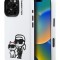 Karl Lagerfeld для iPhone 16 Pro Max чехол Liquid Silicone Sketch Karl&Choupette White (MagSafe)