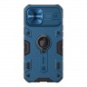 Противоударный чехол Nillkin CamShield Armor для iPhone 12 | 12 Pro, синий