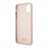 Чехол Karl Lagerfeld Liquid silicone Choupette Hard для iPhone 11, розовый