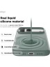 Elago для iPhone 17 Pro чехол Magnetic Silicone Midnight Green (MagSafe)