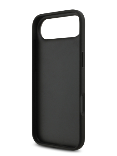 Karl Lagerfeld для iPhone Air чехол PU Saffiano NFT Karl & Choupette metal with Cardslot  Hard Black