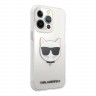 Чехол Karl Lagerfeld Choupette Hard для iPhone 13 Pro, прозрачный