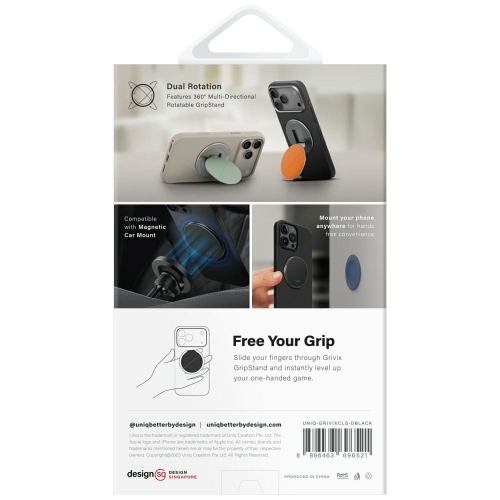 Uniq магнитный держатель GRIVIX 360 Magnetic Mount & Grip Stand Clay