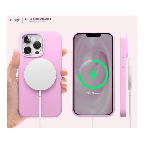 Чехол Elago Soft Silicone для iPhone 13 Pro, Hot Pink