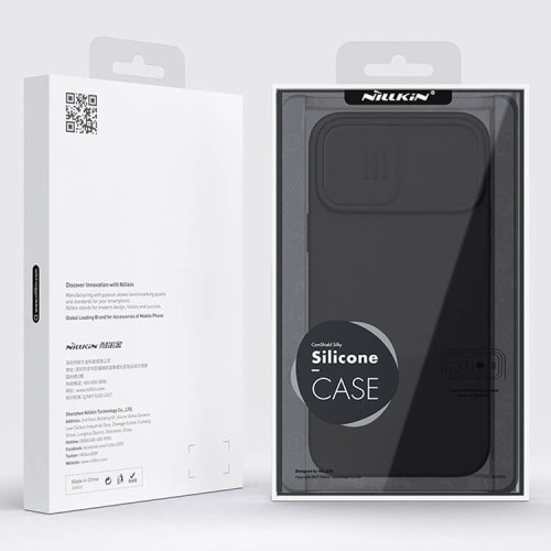 Чехол Nillkin CamShield Silky Silicone для iPhone 13 Pro Max, черный
