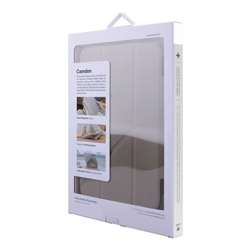 Чехол Uniq Camden для iPad Mini 6 (2021) / 7 (2024) с отсеком для стилуса, серый