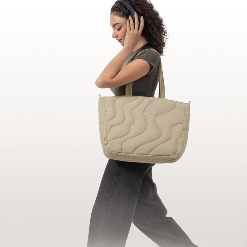 Tomtoc Travel сумка Terra-T38 Puffy Laptop Tote Bag 14"/10L Natural Sand