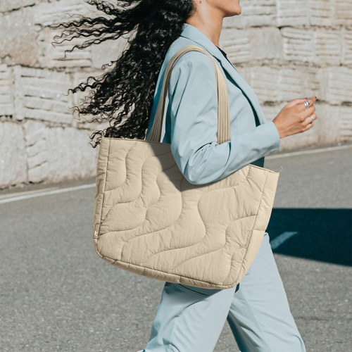 Tomtoc Travel сумка Terra-T38 Puffy Laptop Tote Bag 14"/10L Natural Sand