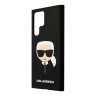 Чехол Karl Lagerfeld Liquid silicone Karl's Head Hard для Galaxy S22 Ultra, черный