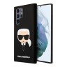 Чехол Karl Lagerfeld Liquid silicone Karl's Head Hard для Galaxy S22 Ultra, черный
