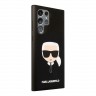 Чехол Karl Lagerfeld Liquid silicone Karl's Head Hard для Galaxy S22 Ultra, черный
