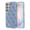 Guess для Galaxy S26 Ultra чехол PU 4G Script metal logo & Camera Hard Blue (MagSafe)