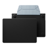 Uniq для Macbook Air 13 (2022-2026 M2-M5) Lyden Versa Laptop sleeve/stand (Dallas Black)