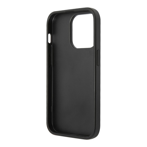 Кожаный чехол Ferrari Leather Stamped sides Hard для iPhone 14 Pro Max, коричневый