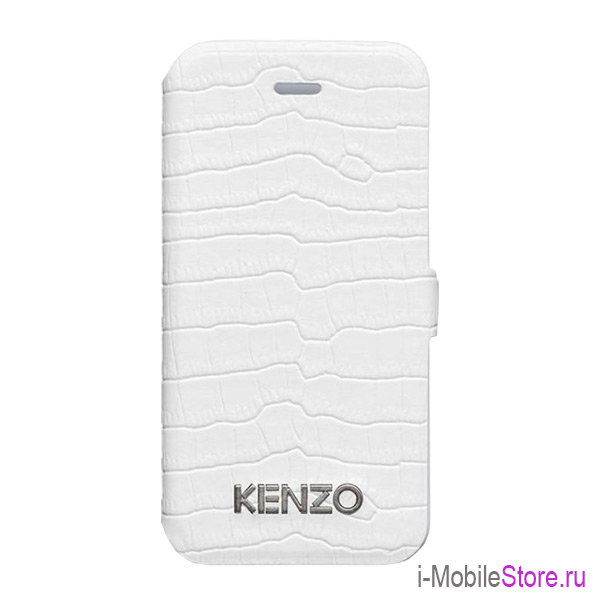 Чехол Kenzo Croco Folio для iPhone 5/5s, белый