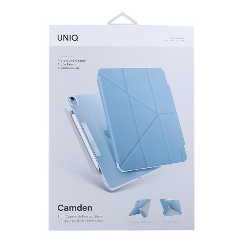 Чехол Uniq Camden Anti-microbial для iPad Air 10.9 (2022/20) с отсеком для стилуса, Northern blue