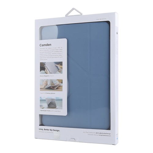 Чехол Uniq Camden Anti-microbial для iPad Air 10.9 (2022/20) с отсеком для стилуса, Northern blue